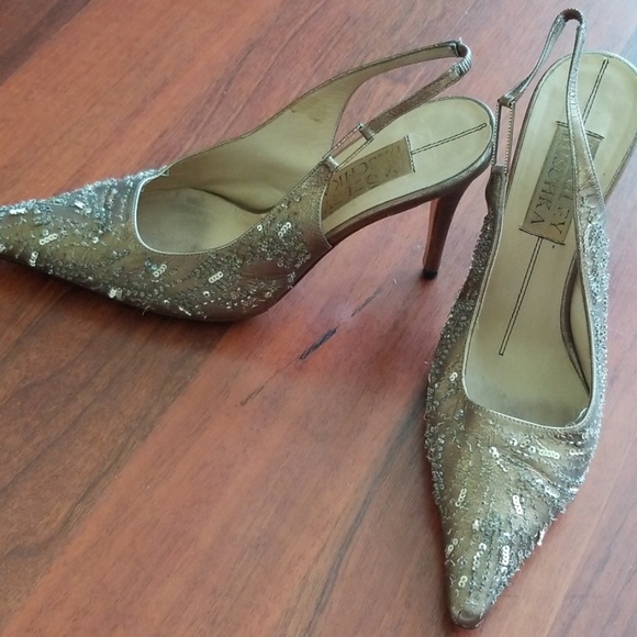 Badgley Mischka beaded high heels - Picture 5 of 8